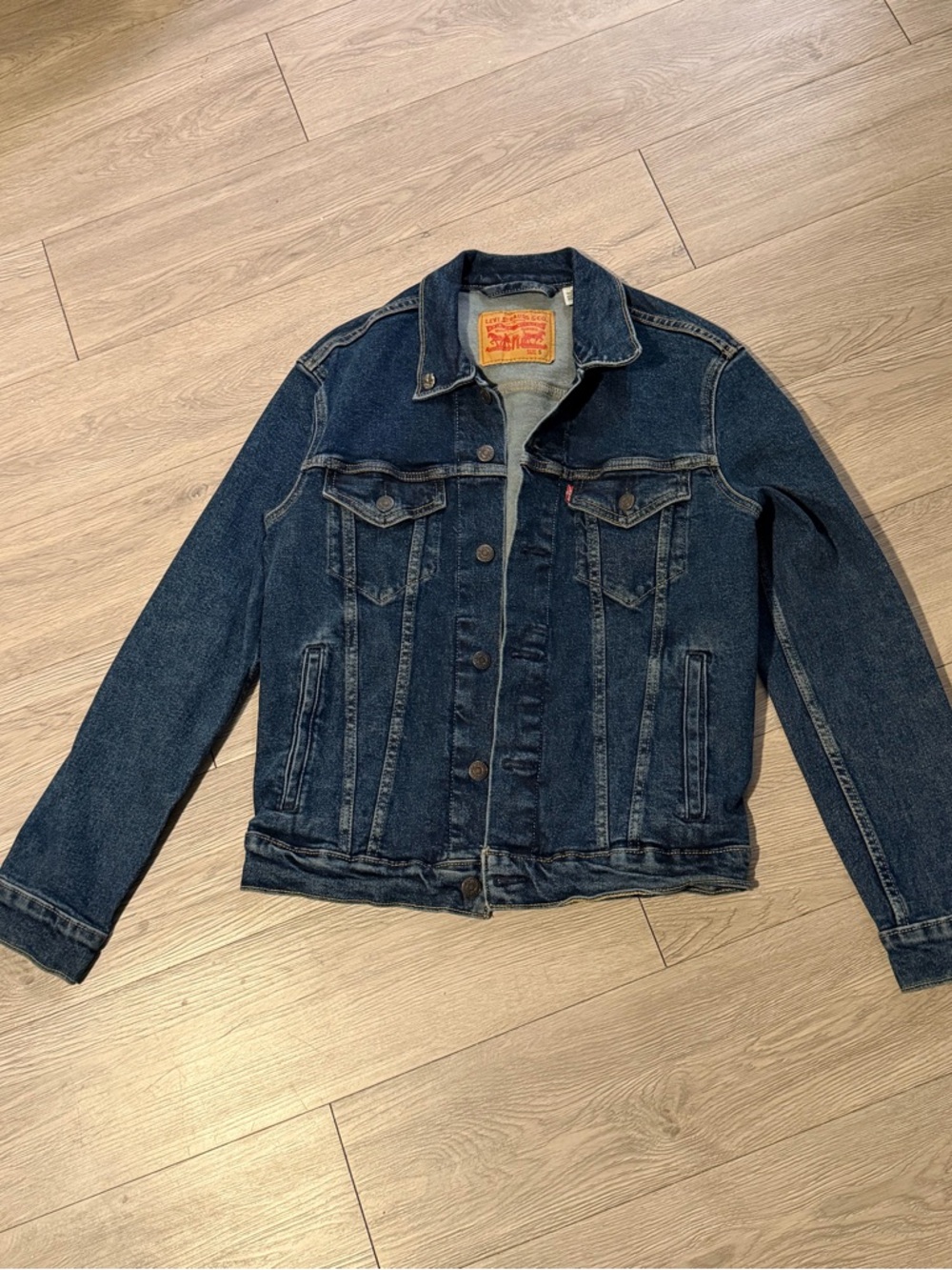 Levi's Dark Blue Denim Jacket with lace details in the back